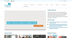 Desktop Screenshot of epistema.or.id